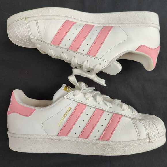 ♡ Adidas ♡ Superstar Sneakers in Pink and White - Picture 3 of 10